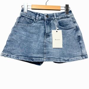ELEVEN Y2K Denim Mini Skort NWT Bratcore Streetwear Festival XS